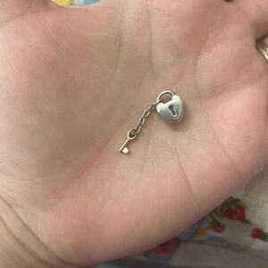 Authentic Pandora Silver And 14k Gold Key To My Heart Charm
